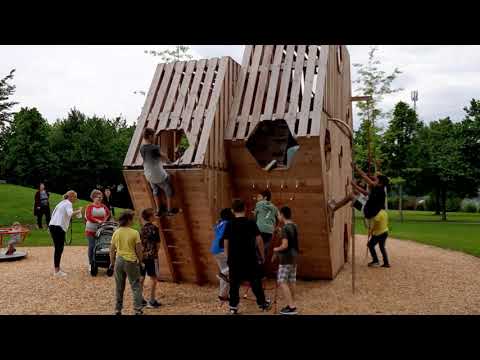 Der Spielplatz im Welzenegger Park wurde eröffnet