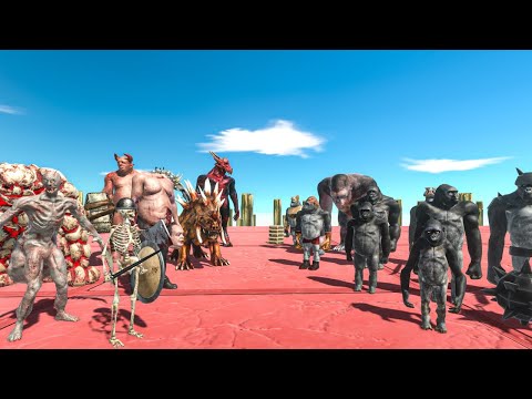 Gang Battle | Infernals vs Mutant Primates - Animal Revolt Battle Simulator