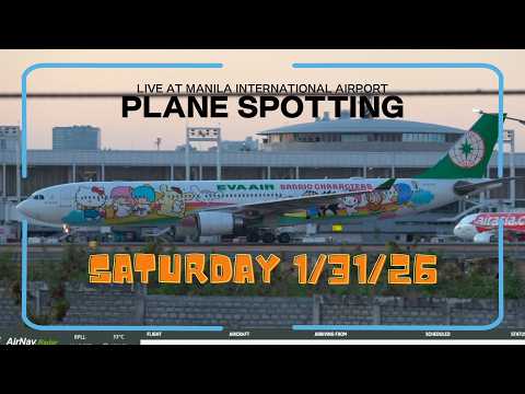 🔴 LIVE Manila Airport | Real ATC Communications + Plane Spotting | 1/31/26