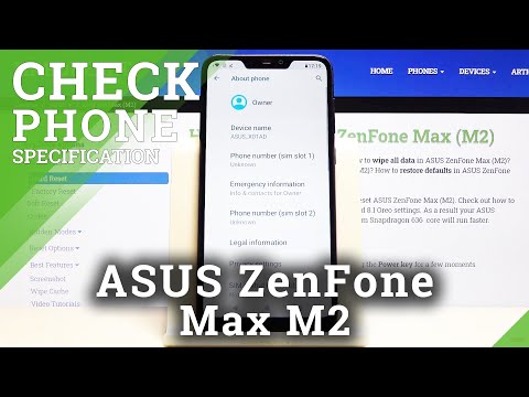 How to Check Phone Specification on ASUS Zenfone Max M2 – Device Info