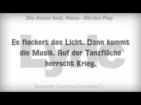 Strobo Pop - Die Atzen ft Nena - LYRICS on Screen