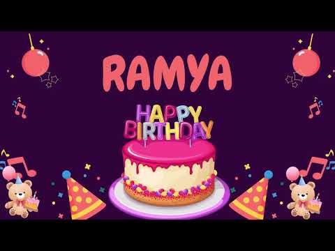 Happy Birthday Ramya 🎂 - Special Birthday song for Ramya (4K)
