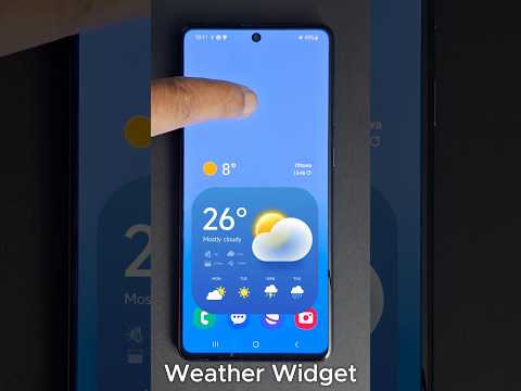 How to Add Weather Widget to Home Screen on Android Phone #widget