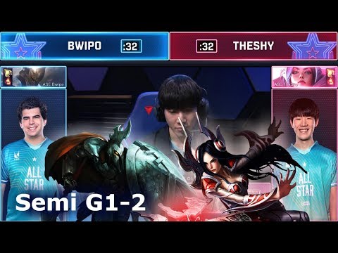 TheyShy Irelia vs Bwipo Pantheon - Game 2 | 1vs1 Semi finals 2019 All-Star Las Vegas | LPL vs LEC