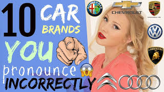 10 car brand names YOU pronounce WRONG! | How to Pronounce Car Brands