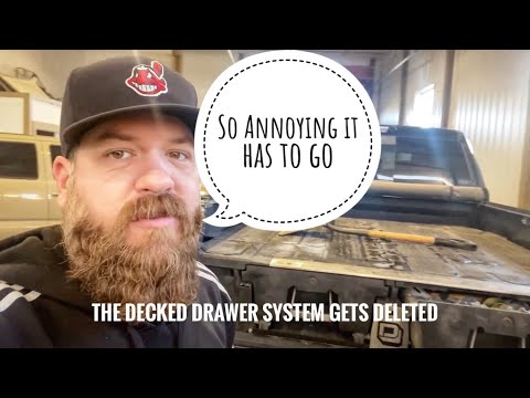 Removing The Most Annoying Mod..Decked Drawer System #decked #drawers #toolbox #removed #review