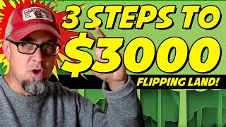 How to Make $3000 Flipping Land in 30 Minutes! 🤯