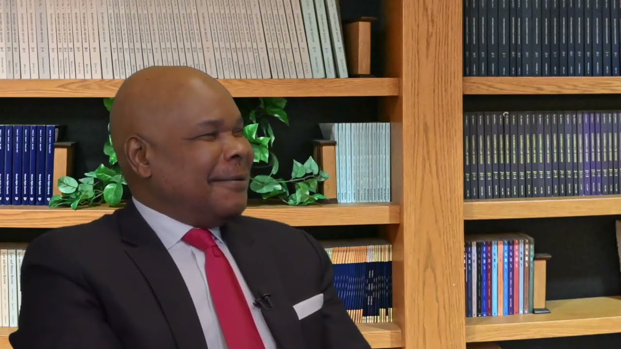 Prof. Makau Mutua being interviewed