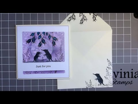 Millie and Moon in the Moonlight by Jo Rice - A Lavinia Stamps Tutorial