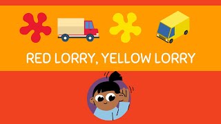 English Tongue Twister for beginners | Practice letter R sound | Red Lorry, Yellow Lorry