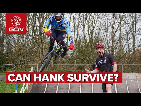 What Happens When A Road Cyclist Tries BMX? | Big Jumps, Massive Watts & No Skills