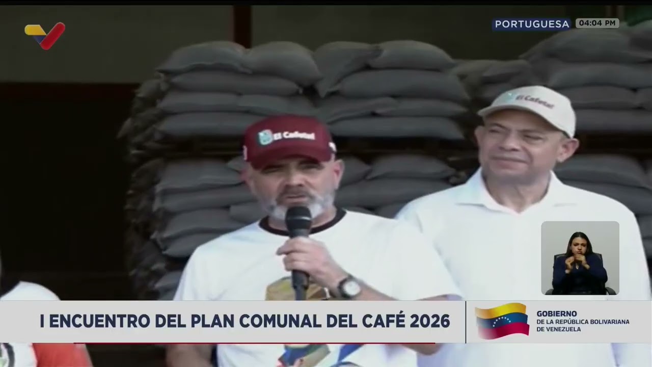 Delcy Rodríguez en el I Encuentro del Plan Comunal del Café