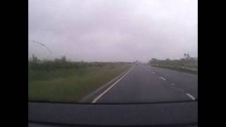 preview picture of video 'Really close call - car turns across road in front of me near crash  (near miss with expletives)'
