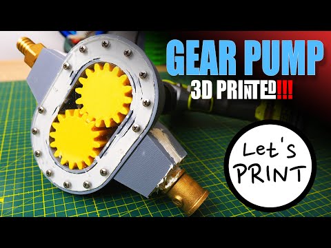 3D Printed Gear Pump - Biggest I Have Ever Built