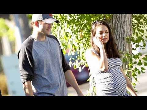 Mila Kunis Has That Pregnancy Glow as She Steps Out With Hubby Ashton Kutcher