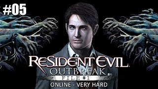 Resident Evil Outbreak File #1 on Very Hard - Online 4 player Co-Op Ep 05