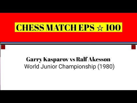 Garry Kasparov vs Ralf Akesson • World Junior Championship (1980)
