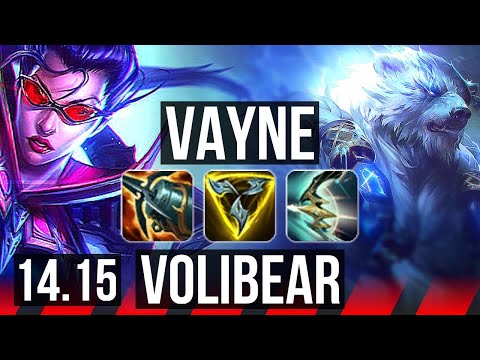VAYNE vs VOLIBEAR (TOP) | 70% winrate, Godlike, 10/2/1 | NA Challenger | 14.15