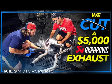 TOMMY L GARAGE'S CUSTOM AKRAPOVIC EXHAUST SETUP WITH AA SINGLE MIDPIPE