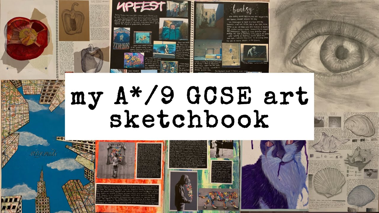 GCSE Art A*/9 Sketchbook Tour | How I got an A*/9 in GCSE Art 🎨
