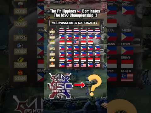 Philippines dominates the MSC championship. #mlbbmybo #mobilelegends #mlbb