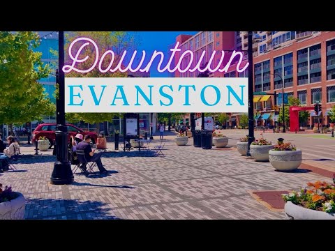 4K Chicago Walking Vlog | Downtown Evanston | Evanston, Illinois 2024 | Virtual Walking Tour