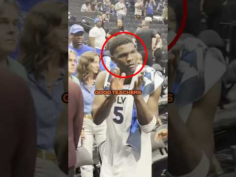 Anthony Edwards SPOTTED His Old Teacher 🤝