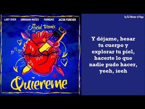Quiereme Remix   Farruko, Abraham Mateo, Jaycob Forever & Lary Over Letra Lyrics