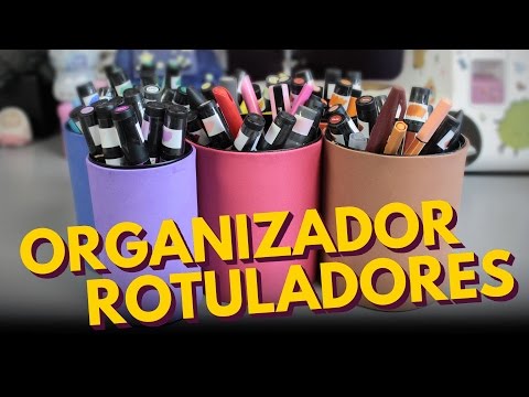 Decora botes para hacer un organizador de lapices - manualidades de reciclaje