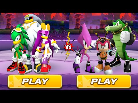 Sonic Forces - Team Babylon vs Team Chaotix - All 66 Characters Unlocked Android Gameplay Vector