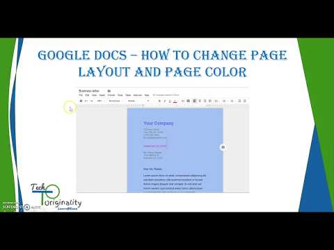 Learn how you can change Page Layout and Background...