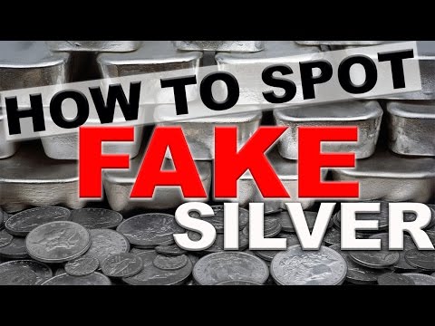 How to spot FAKE Silver coins or bars! An easy silver test!