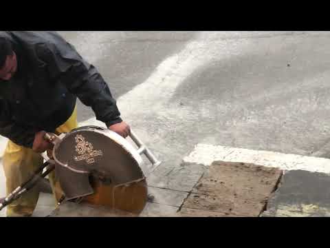 khm concrete-cutting 20 inch hydraulic hand saw