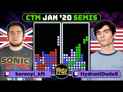 CTM JAN 2020 SEMIFINAL 2 - Richard vs. Max - Classic Tetris Monthly