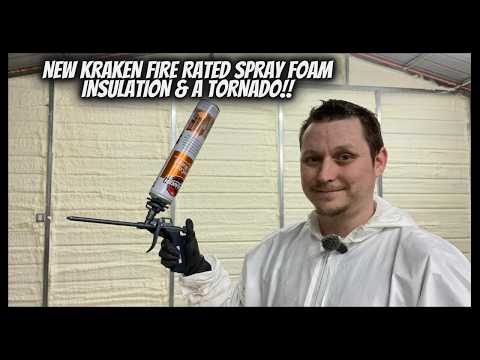 DIY KRAKEN FIRE RATED SPRAY FOAM INSULATION ON 30X30 SHOP.