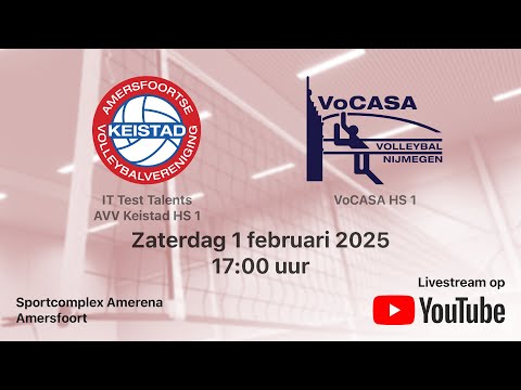 AVV Keistad HS 1 - VoCASA HS 1, Volleybal Heren Superdivisie