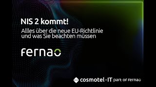 WEBINAR: NIS 2 - Alle Infos über die neue EU-Richtlinie