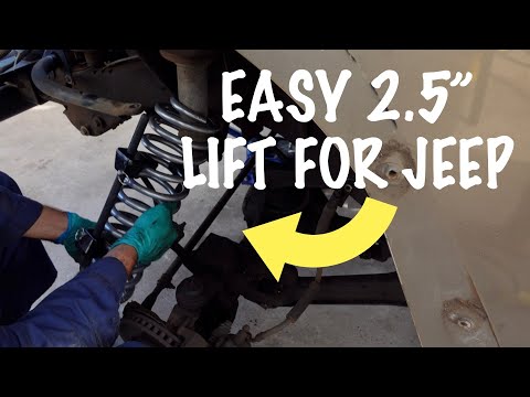 Jeep TJ 2.5\" Coil Lift Install