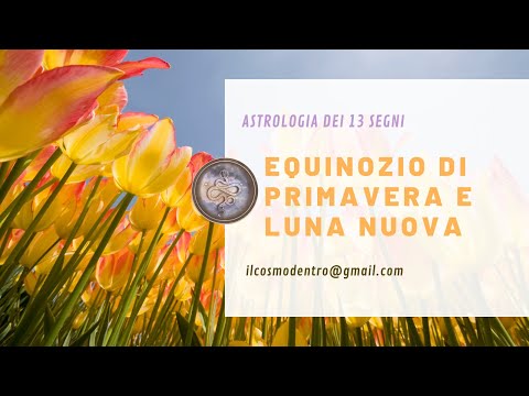 #Equinozio di primavera e #lunanuova del 21 marzo 2023