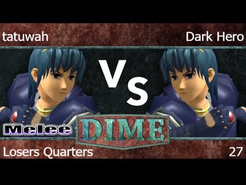 DIME 27 - tatuwah (Marth) vs Dark Hero (Marth) Losers Quarters - Melee