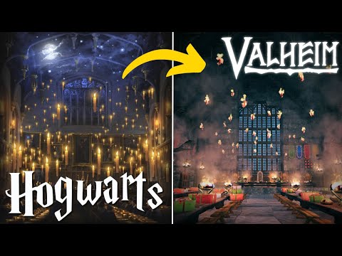 Hogwarts Great Hall in VALHEIM!!
