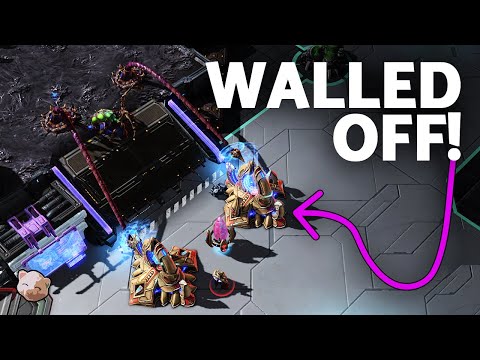 WALLING OFF THE BASE! Old school Starcraft rush is back in 2021! Astrea vs Lambo (Bo5 PvZ)
