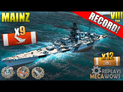 Mainz 9 Kills & 241k Damage | World of Warships Gameplay 4k