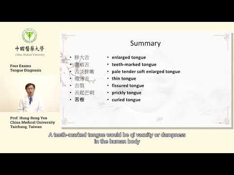 Tongue diagnosis in Chinese Medicine