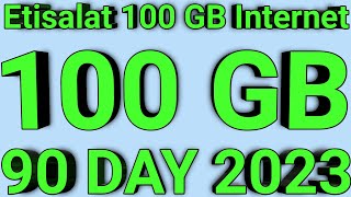 etisalat 100gb for 90 days activation code 2023