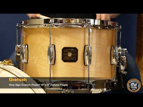 MW-Vintage.pl - Gretsch Stop Sign Custom Project 14" x 8" Natural Maple 4K