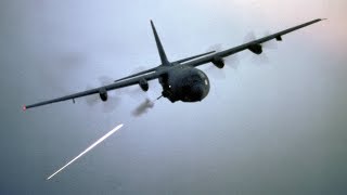 &quot;Angel of Death&quot; AC-130 Gunship in Action / Firing All Its Cannons - Live Fire Range