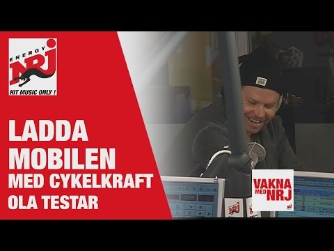 [VAKNA] Ola testar - ladda mobilen med en träningscykel - VAKNA MED NRJ