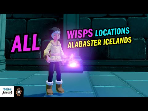 ALL 20 Purple Flames (wisps) Locations in Alabaster Icelands | Pokémon Legends Arceus