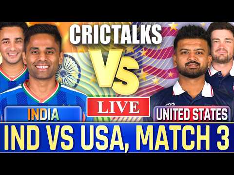 🔴 Live: IND vs USA Live Match Today, World Cup, Cricket Live Scores, Commentary, 1st Innings